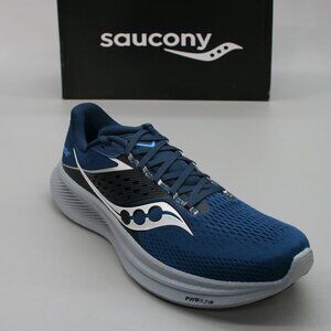 Saucony Men's 11.5 Ride-17 Tide Silver Blue Running Shoes Sneakers - S20924-106